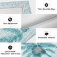 thumbnail image 5 of Teal Palm Tree Outdoor Rug for Patio/Deck/Porch, Non-Slip Large Area Rug 5 x 7 Ft, Tropical Summer Coastal Vintage Turquoise Indoor Outdoor Rugs Washable Area Rugs, Camping Rug Carpet Runner, 5 of 8