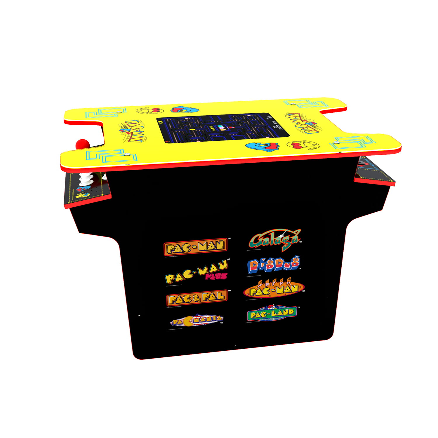 Pac Man Galaga Head To Head Gaming Table Arcade1up Walmart - chased by pac man ghosts roblox youtube
