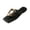 Black, variant on Beach Sandals, Cute Sandals for Women, Vacation Sandals for Women, Flat Sandals for Women, Womens Flat Sandals Comfortable Flip Flops Slide Sandals Summer Beach Shoes With Metal Decoration, Beige 5.5