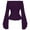 Purple, variant on MIXUE Boho Tops For Women Summer Solid Color Off Shoulder Long Sleeve Slim Fit Casual Basic Pullover Shirts For Women Tshirts Streetwear,Purple,S