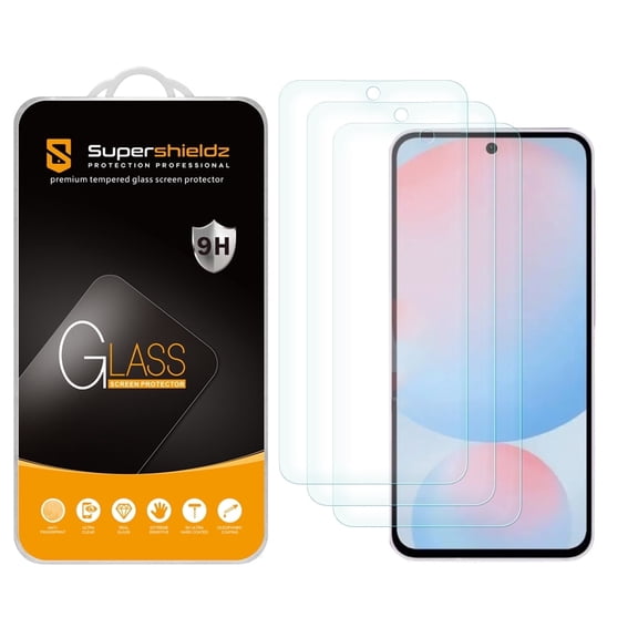 (3 Pack) Supershieldz Designed for Samsung Galaxy A37 5G / A36 5G / A56 Tempered Glass Screen Protector, Anti Scratch, Bubble Free