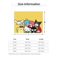 thumbnail image 2 of Lsque Sanrio Print Flannel Throw Blanket, Ultra-soft Blanket for Bed, Couch, Car, Hypoallergenic Anti-pilling blanket-80"x60", 2 of 8