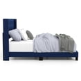 thumbnail image 3 of Furniture of America Seria Transitional Fabric Wingback Cal King Bed in Navy, 3 of 4