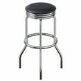thumbnail image 4 of Winsome Wood Summit 2-Pc Swivel Seat Stool Set, Black & Chrome Finish, 4 of 7