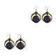 thumbnail image 1 of Sonducket Collar con colgante de estilo bohemio hecho a mano con piedra de cristal, regalo para mujer, collar duradero E055-Negro E055-Negro 2Conjunto, 1 of 6