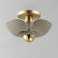 thumbnail image 3 of 11390SGSBR-Maxim Lighting-Poppy - 4W 1 LED Flush Mount-5.75 Inches Tall and 11.75 Inches Wide-Silver Gold/Satin Brass Finish, 3 of 5