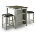 thumbnail image 2 of Furniture of America Maran 3-Piece Counter Height Dining Set, White, 2 of 10
