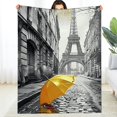 thumbnail image 2 of Shiartex Eiffel Tower Fuzzy Fluffy Soft Cozy Blanket, Flannel Warm 40x50in, 2 of 7