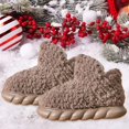 thumbnail image 1 of Zapatillas Altas de Felpa, Zapatillas de Suelo de Suela Gruesa para Dormitorio, Zapatillas de Casa Cálidas de Invierno para Interiores para Adultos, P , 40 a 41 Marrón BLESIY Pantuflas de felpa, 1 of 8