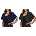 thumbnail image 1 of (Lot de 2) Kcodviy Boléros Courts d'Été pour Femmes Manches Courtes Ouvertes Cardigans en Chiffon pour Femmes, 1 of 5