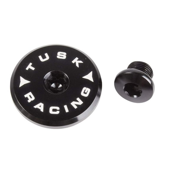 Tusk Billet Aluminum Engine Plug Kit Black for Suzuki DR350 1990-1999