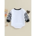 thumbnail image 4 of Bagilaanoe Newborn Baby Boy Oversized Romper Sweatshirt Long Sleeve Bodysuits Letter Print Pullover 3M 6M 12M 18M Infant Casual Tee Tops, 4 of 8