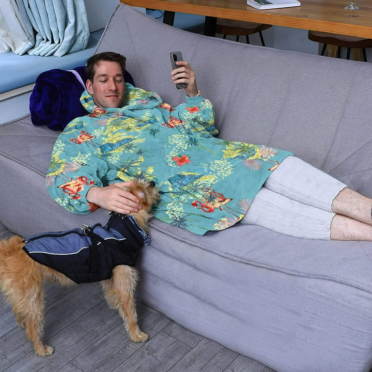Flamingo hooded blanket sale