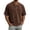 Coffee-03, variant on Men's Henley T-Shirt Short Sleeve Ribbed Knit Casual Button Stretch Comfy Tee Daily Tops