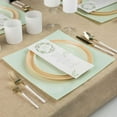 thumbnail image 2 of EcoQuality 13" inch Flat Square Charger Mint Green Plastic Plates - China Like Party Plates, Heavy Duty Large Disposable Dinner Salad Plate Weddings, Serveware, Baby Showers, Anniversary, Events (44), 2 of 2
