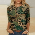 thumbnail image 3 of JTZGDY Western Shirts for Women Plus Size Ethnic Style Tops Plus Size 3/4 Lenght Sleeve Vintage Bleached Crewneck Tunic Tees Loose Oversied Graphic Tshirt Tops Multicolor#16 XL, 3 of 6