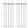 thumbnail image 5 of Curtain Panel 2pcs Set 54"W X 84"L Grommet Bedroom Kitchen Velvet Beige, 5 of 9