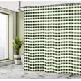 thumbnail image 4 of Ambesonne Checkered Shower Curtain, Gingham Check Classic Art, 69"Wx84"L, Hunter Green, 4 of 4