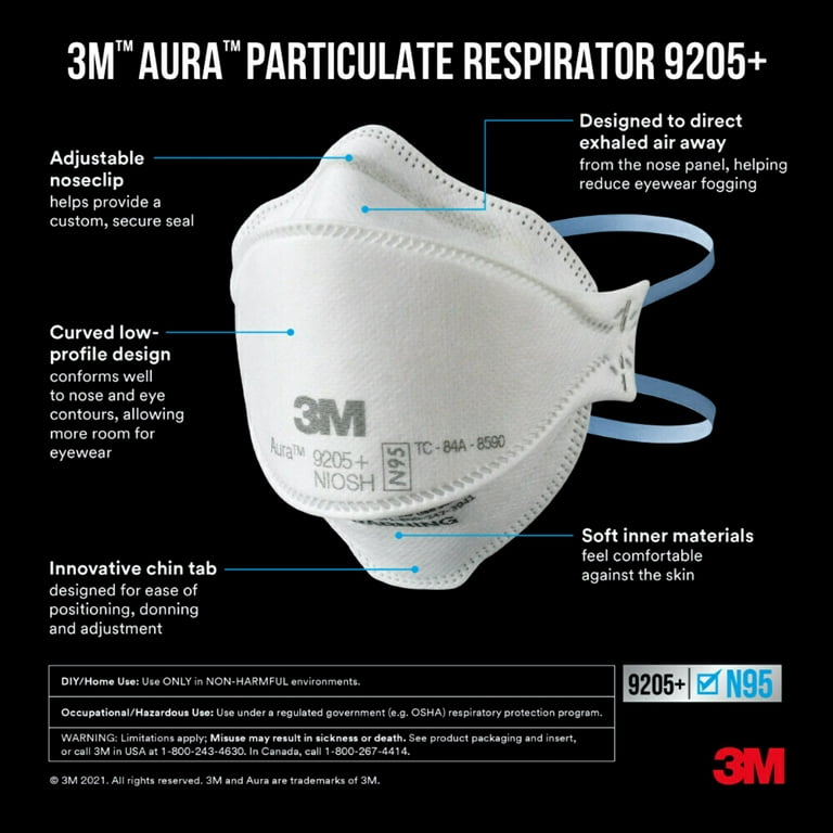 3M™ Aura™ Particulate Respirator 9205+