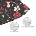 thumbnail image 3 of Fotbe Fly Agaric and Flowers Funda de Almohada Decorativa Estilo Occidental, Lujo en Algodón, Fundas para Almohadas King, Cojín Estampado para Decoración del Hogar-20"x30", 3 of 6