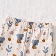 thumbnail image 6 of 2-Pack Baby Boys Jogger Pants Soft Stretch Cotton Solid Color Elastic Waist Casual Bottoms Black，Gray，Green,Navy,Cream.Size 6M-4Y, 6 of 7