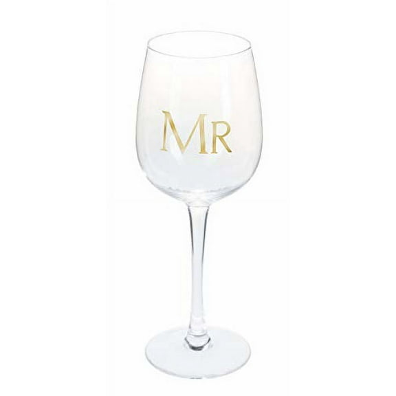 Ganz (#ER56656) Clear Stemmed Wine Glass, Mr (set of 1)