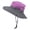 Purple, variant on Women Wide Brim Foldable Bucket Sun Hat, UPF50+ Quick Dry UV Protection Hat with Adjustable Chin Strap for Beach Fishing