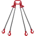 thumbnail image 1 of Eslinga de cadena VEVOR de 1/4 pulgadas x 5 pies con ganchos, 3 toneladas, 6600 libras, 1 of 9
