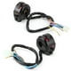 thumbnail image 3 of Bocina para Manillar de Motocicleta, Control de Interruptor de Haz Alto y Bajo para Manillar de 7/8 Pulgadas, Par Negro Universal, 3 of 7