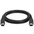 thumbnail image 2 of CMPLE 657-N IEEE-1394 FireWire iLink DV Cable 6P-6P M-M- 6ft- BLACK, 2 of 2