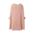 thumbnail image 4 of RMGVDSD Womens Oversized Sweaters Autumn Winter Casual Crew Neck Long Sleeve Loose Pullover Sweater Tops Solid Color Fall Classic Soft Sweaters /Pink, 4 of 8