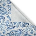 thumbnail image 4 of Ambesonne Paisley Grommet Curtain Single Panel, Ikat Style Watercolor, 50"x60", White and Blue, 4 of 5
