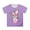 Purple, variant on Valora Little Kid Easter Print Girls Casual Short Sleeve T-Shirt Loose Fit Round Neck Tennis Tee For Toddlers Kids Playwear Purple 5-6 Years