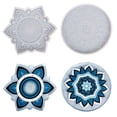 thumbnail image 4 of 2 piezas de posavasos de resina de Mandala, accesorios de decoración artesanal, artesanías hechas , arte DIY, decoración para hogar, SM SunniMix Artesanías De Posavasos, 4 of 8