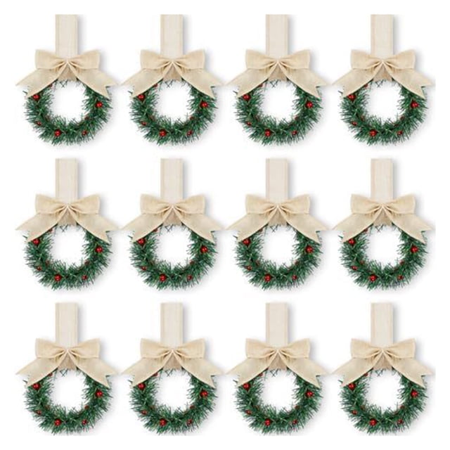 Advancent Mini para armario de cocina con elementos de rejilla, Navidad hecha de plástico, pequeña de flores para cocina Kits de decoración para fiestas Estilo 2