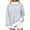 Gray, variant on Womens Oversized Striped Sweatshirt Mock Neck Pullover Long Sleeve Tops Casual Loose Fit Fall Winter Clothes (XL, Sky Blue)