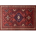thumbnail image 1 of Ahgly Company Machine Washable Indoor Rectangle Traditional Chestnut Brown Area Rugs, 4' x 6', 1 of 7