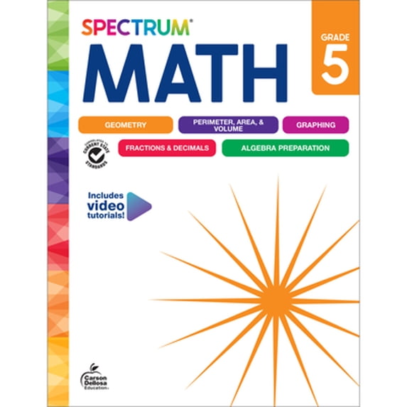 Pre-Owned Spectrum Math Workbook, Grade 5 (Paperback) 1483871487 9781483871486