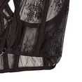 thumbnail image 6 of Milageto Lace Corset Belt Adjustable Fashion Push up Tie Back Corset Waist Corset Top Black, 6 of 8
