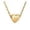 GoldU, variant on Stainless Steel Initial Heart Shape Alphabet Necklace for Women Gold Pendant Jewelry with 26 Letter Options, GoldF