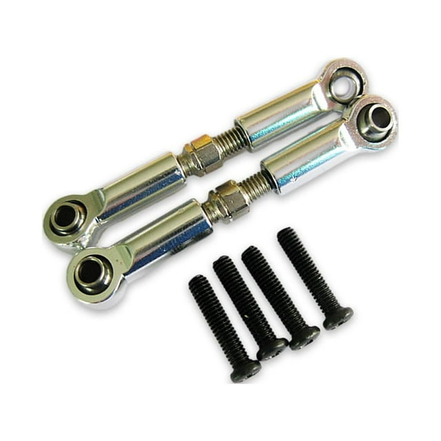 Xingzhi Aluminum Alloy Front Rear Servo Link For 1/18 Hobbico Dromida RC Car S Potential With Aluminum Alloy Front Rear Servo silver 1Set