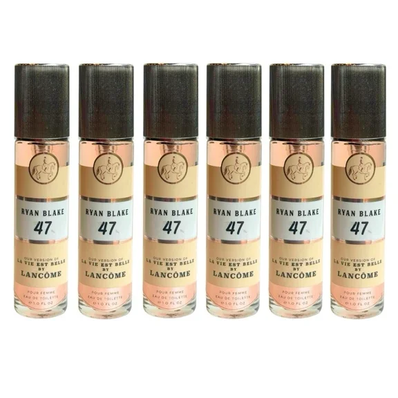 Ryan Blake 47 La Vie East Spray Perfume for Women, 1.0 fl oz | Long-Lasting Floral & Fruity Fragrance | Travel Size Eau de Parfum | Pack of 6