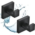 thumbnail image 1 of 2 ganchos de baño negros (6 x 2,5 x 5 cm)., 1 of 4