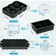 thumbnail image 2 of 3 Piezas  Xtellar Molde Para Hielo Esferas Y Cubos Grandes Con Embudo Color Negro, 2 of 3