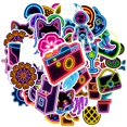 thumbnail image 2 of 35pcs-50pcs Neon Stickers Stationery Stickers Cartoon Animal Stickers Kids Stickers for Laptops Suitcase Fridge, 2 of 9