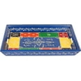 thumbnail image 4 of India Meets India Wooden Serving Tray [Blue] Serving Tray for Snacks/Dry Fruits/Candy/Hot & Cold Beverages Serveware Tray, Wooden Tray, 13 x 9 INCHES, 4 of 4
