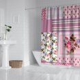 thumbnail image 2 of Pioneer Flower Floral Print Pattern Shower Curtain 72"x72" ,Bathroom Decorative Shower Curtains Set with 12 Hooks,Modern Waterproof Washable Shower Curtain, 2 of 6