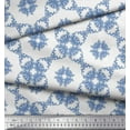 thumbnail image 2 of Soimoi Viscose Chiffon Fabric Leaves & Floral Geometric Print Fabric by The Yard 42 Inch Wide, 2 of 3