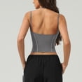 thumbnail image 5 of Warop Womens Square Neck Sports Tank Top, Sleeveless with Dual Thin Straps, Cropped Contrast Color Design, Support Activewear for Athletic Activities and Casual Wear, 5 of 7