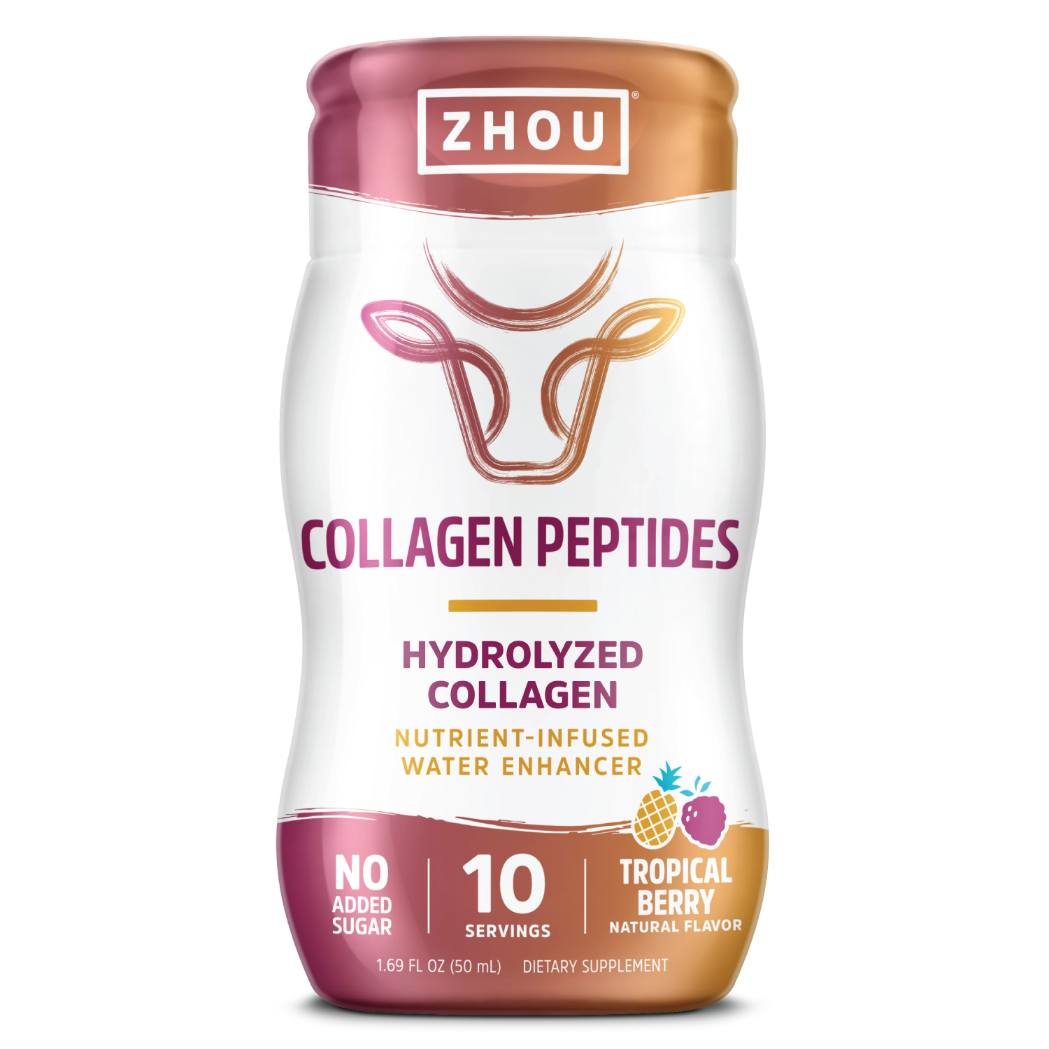 Zhou Collagen Peptides Water Enhancer Hydrolyzed Protein, Nutrient